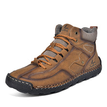 Load image into Gallery viewer, Men's Outdoor High-Top Casual Shoes – Breathable PU Lace-Up Sneakers | Sizes EU 38–48