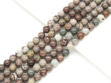 Load image into Gallery viewer, Natural Red Grass Flower Jasper Round Smooth Beads, Sku#U1331c