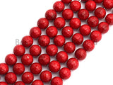 Quality Red Mother of Pearl beads, faceted Red Mop beads, SKU#T115