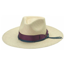 Load image into Gallery viewer, Bullhide Hard to Take - Wide Brim Panama Straw Fedora Hat
