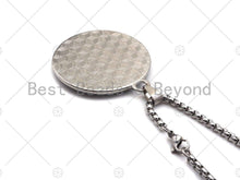 Load image into Gallery viewer, David Star Pendant Stainless Steel Silver Chain Necklace-Men's Necklace - Engraved Symbolic Jewelry - Pendant Necklace, sku#L340