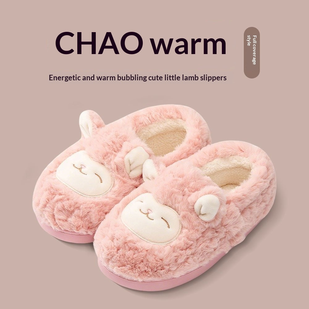 Fuzzy Indoor Slippers for Couples – Non-Slip TPR Sole, Faux Fur Lining, Coral Fleece Upper | Unisex House Shoes