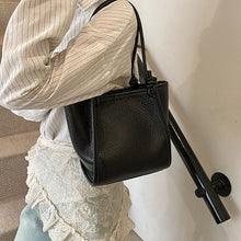 Load image into Gallery viewer, Women's High-Capacity Crossbody Bucket Bag - PU Leather Shoulder Bag with Adjustable Strap