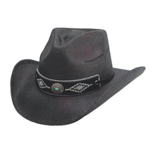 Load image into Gallery viewer, Bullhide Tell Me Why - Bangora Straw Cowboy Hat