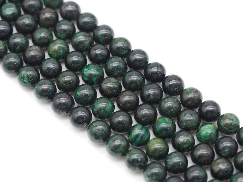 Genuine High Quality Green Kamite Round Smooth Beads, Sku#U1381