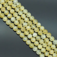 Load image into Gallery viewer, Yellow Gypsum Round Smooth Beads, 6mm/8mm/10mm, Sku#U1628