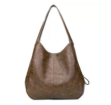 Load image into Gallery viewer, Women's Vintage Large Capacity Shoulder Bag – Retro PU Leather Envelope Handbag