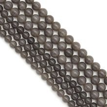 Load image into Gallery viewer, Gray Jade Round Smooth Beads, Sku#U1824