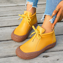 Load image into Gallery viewer, Women's Retro Lace-Up Soft Leather Casual Shoes - Plus Size Available