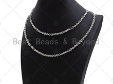 Load image into Gallery viewer, 5mm Rolo Chain by Yard,18K Gold Plated/Gunmetal / Sil M361
