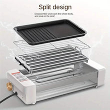 Load image into Gallery viewer, 4-in-1 Multifunctional Sausage Grill – Non-Stick, Adjustable Temp, Removable Pan, Kitchen &amp; Dorm Use