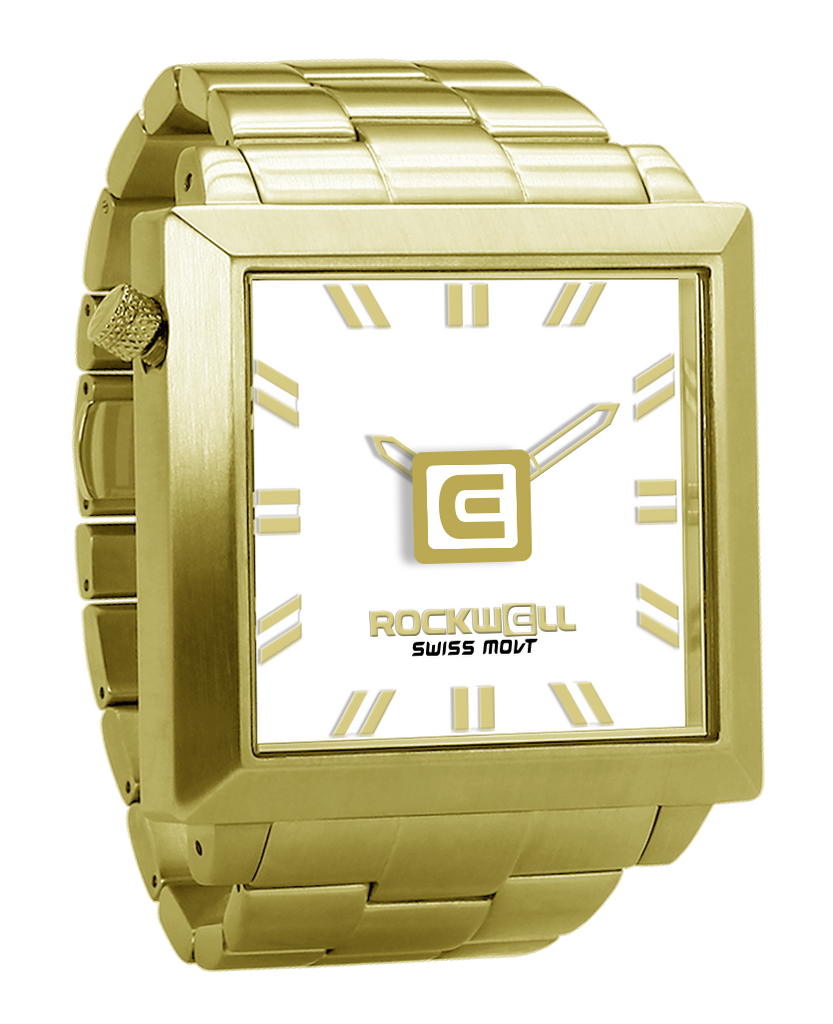 50mm2 (Gold/White) Watch