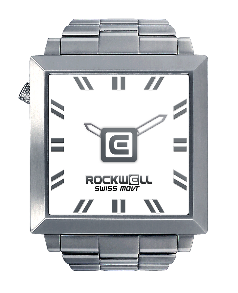 50mm2 (Silver/White) Watch