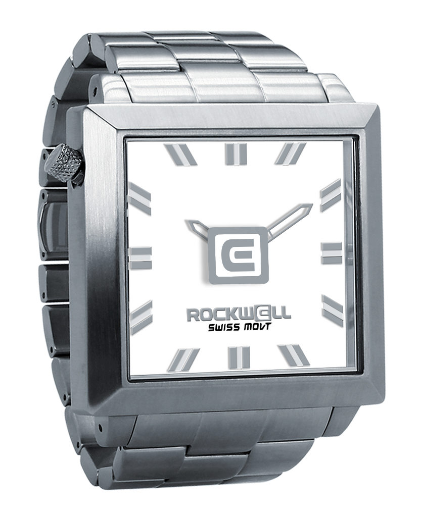 50mm2 (Silver/White) Watch