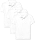 The Children's Place Boys' Short Sleeve Pique Polo, 3 Pack