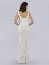Load image into Gallery viewer, Lara Bryant Beaded Tank Sheath Wedding Dress