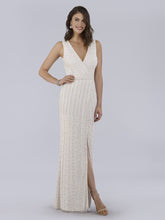 Load image into Gallery viewer, Lara Brand Beaded Faux-Wrap V-Neck Bridal Gown