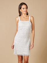 Load image into Gallery viewer, Lara Dakota Beaded Fringe Short Wedding Dress