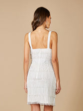 Load image into Gallery viewer, Lara Dakota Beaded Fringe Short Wedding Dress