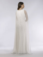Load image into Gallery viewer, Lara Eve Beaded Cape Sleeve Wedding Dress