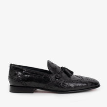 Load image into Gallery viewer, The Istanbul Black Leather Tassel Loafer Men Shoe