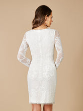 Load image into Gallery viewer, Lara Carla Long Sleeve Beaded Lace Mini Dress