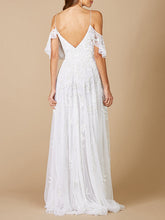 Load image into Gallery viewer, Lara Giana Beaded Cold-Shoulder Wedding Dress