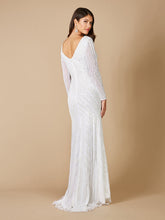 Load image into Gallery viewer, Lara Gretchen V-Neck Long Sleeve Wedding Dress