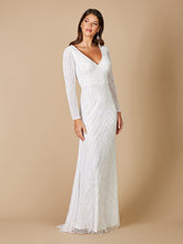 Load image into Gallery viewer, Lara Gretchen V-Neck Long Sleeve Wedding Dress