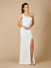 Load image into Gallery viewer, Lara Fleur One Shoulder Floral Beaded Wedding Gown