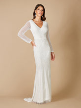 Load image into Gallery viewer, Lara Finley Sheer Sleeve Wedding Gown