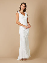 Load image into Gallery viewer, Lara Fabiana Cap Sleeve Beaded Wedding Gown