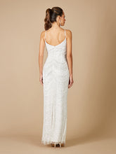 Load image into Gallery viewer, Lara Frenchie Spaghetti Strap Beaded Bridal Maxi Dress