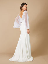 Load image into Gallery viewer, Lara Grace Beaded Long Sleeve Bridal Capelet Top