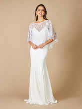 Load image into Gallery viewer, Georgina Beaded Pull-On Bridal Capelet
