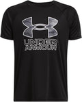 Under Armour Boys' Tech Hybrid Printed Fill Short-Sleeve T-Shirt