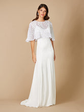 Load image into Gallery viewer, Gilly Boho Beaded Pull-On Bridal Capelet
