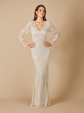 Load image into Gallery viewer, Haley Beaded Dress Nude/Ivory Bridal