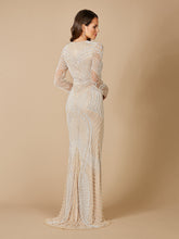 Load image into Gallery viewer, Haley Beaded Dress Nude/Ivory Bridal