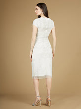 Load image into Gallery viewer, Cap Sleeve Midi Bridal Gown