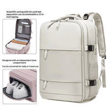 Load image into Gallery viewer, Men's Waterproof Laptop Backpack | Travel &amp; Business Nylon Bag with Dry-Wet Separation