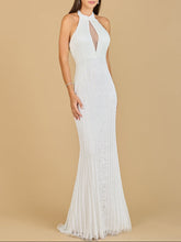 Load image into Gallery viewer, Halter Neck Dress with Keyhole