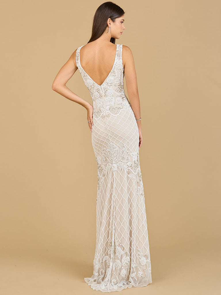 High-Neck Sleeveless Wedding Gown | 51136