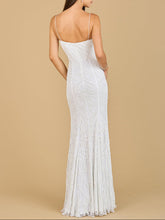 Load image into Gallery viewer, Beaded Spaghetti Strap Mermaid Gown