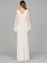 Load image into Gallery viewer, Cape Sleeve Beaded Bridal Gown