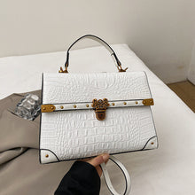 Load image into Gallery viewer, Large-Capacity Women's Handbag – Crocodile Pattern PU Leather Purse