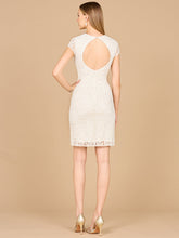 Load image into Gallery viewer, Elegant Cap Sleeve Bridal Short Dress