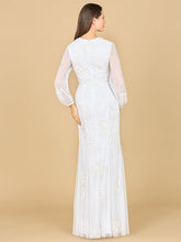Load image into Gallery viewer, Long Sleeve Beaded Bridal Gown