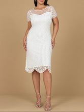Load image into Gallery viewer, Beaded Midi Dress with Cap Sleeves - OUTLET