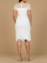 Load image into Gallery viewer, Beaded Midi Dress with Cap Sleeves - OUTLET